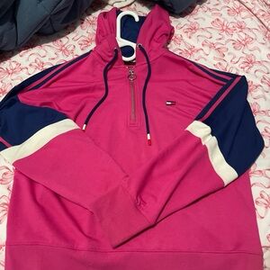 Tommy Hilfiger Pink and Blue Women's Sweater